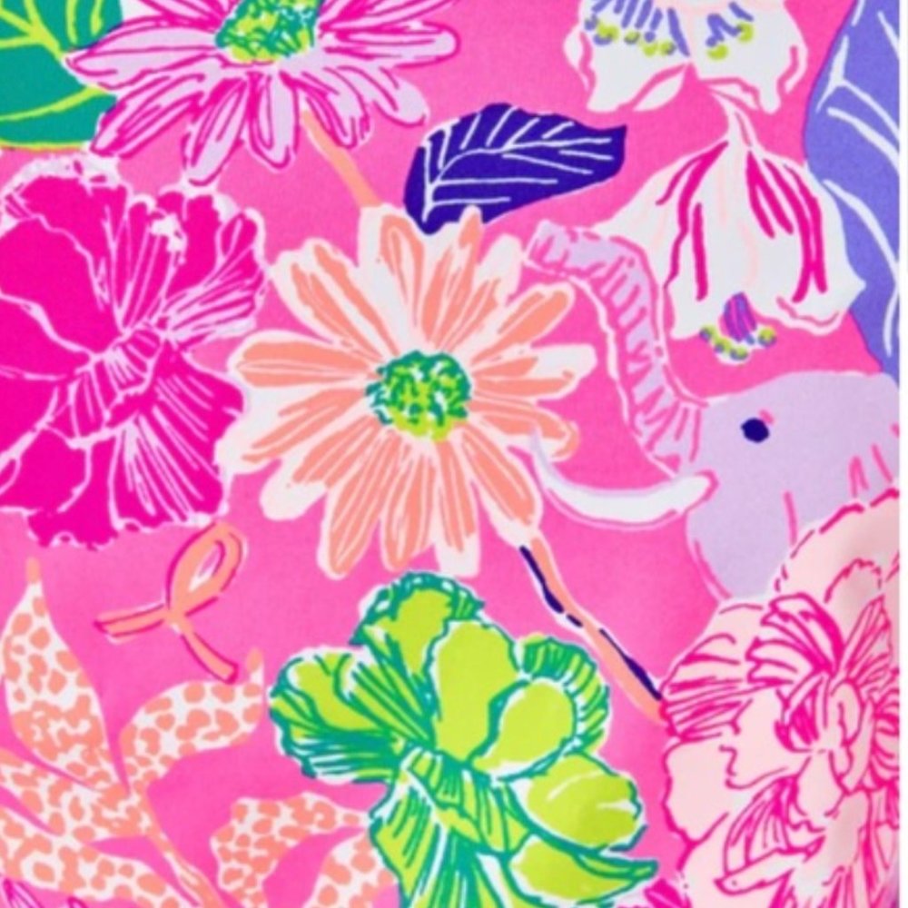 Lilly Pulitzer Luxletic Brittana UPF 50+ Jacket Pink Isle Best Of Friends - Picture 7 of 14
